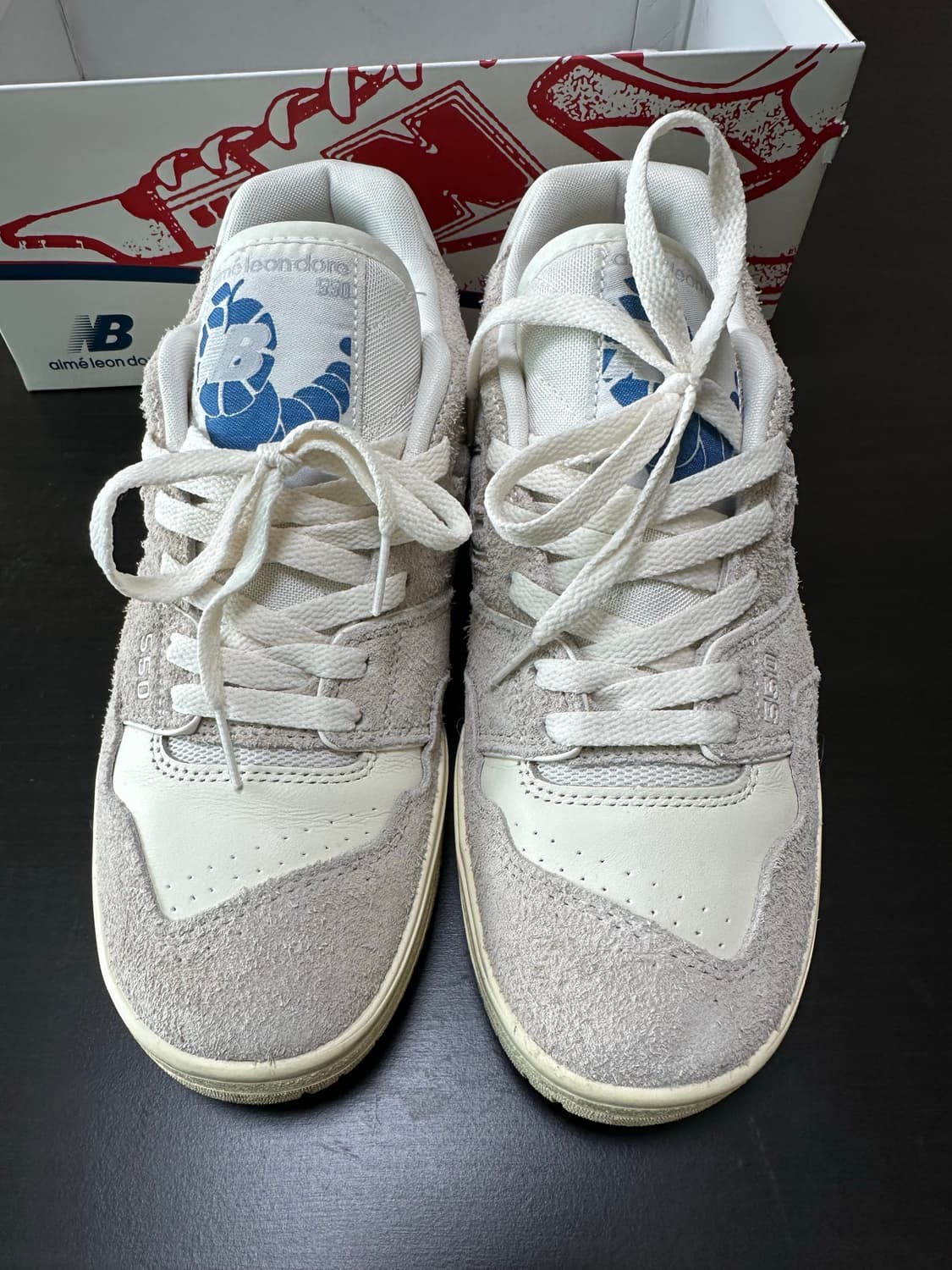 뉴발란스 550 에메 레온 도르 그레이 스웨이드 상품이미지2