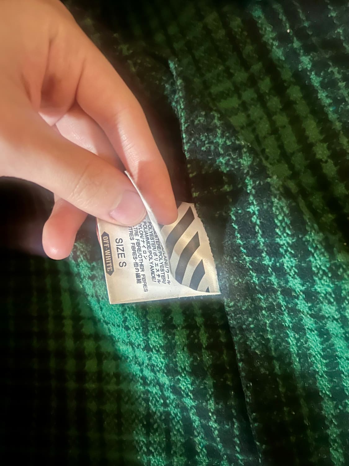 오프화이트 플란넬 셔츠 상품이미지3