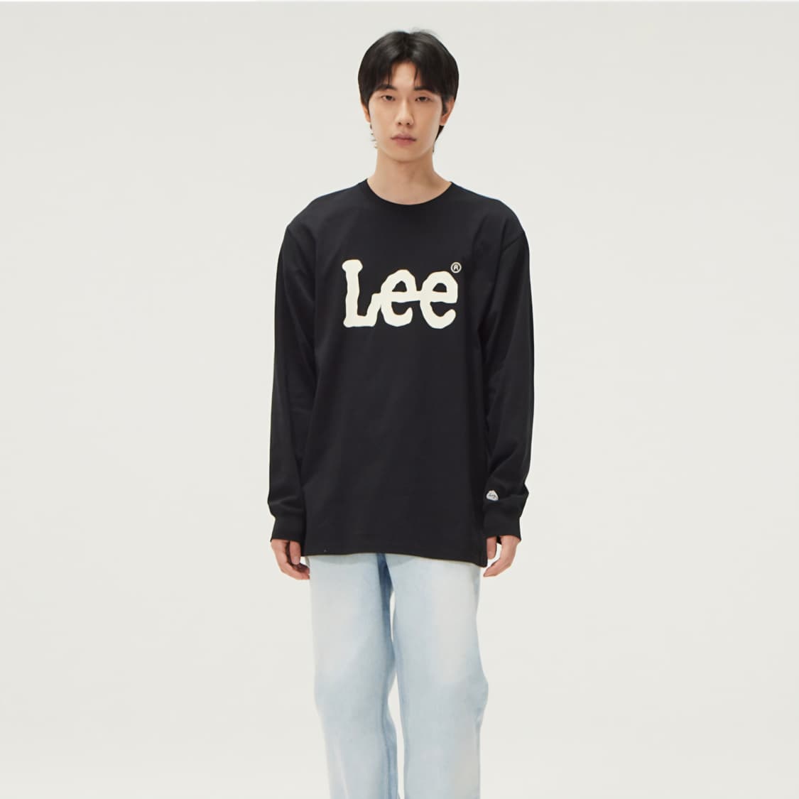 M) Lee 빅로고 루즈핏 긴팔 티셔츠 라운드티 리 티셔츠 상품이미지1