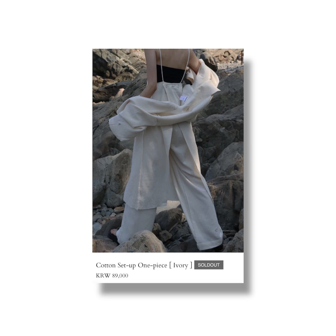 Treemingbird) Cotton Set-up 4 [Ivory]  상품이미지4