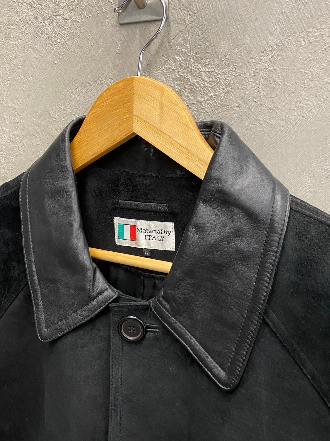 [L] 90s Vintage 빈티지 리얼 스웨이드 레더 코트 상품이미지4