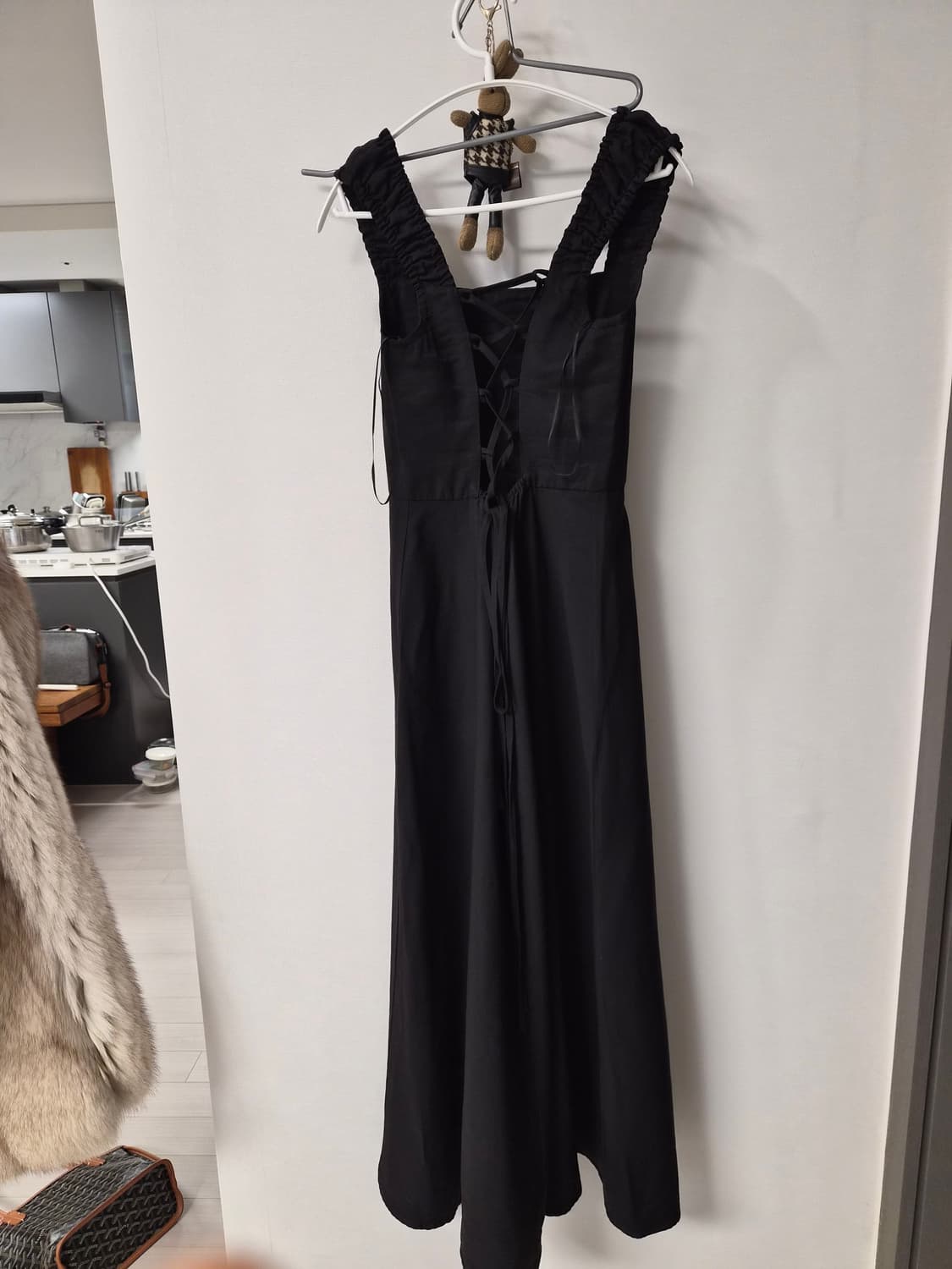 [ZARA] 자라 백 코르셋 리넨 롱 원피스 (S사이즈) 상품이미지7