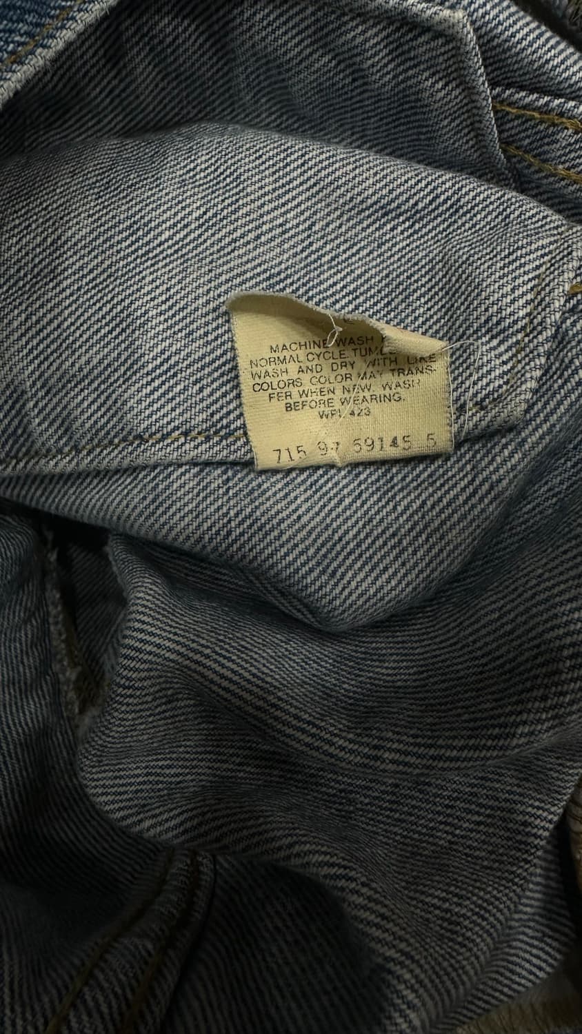 90s 리바이스 usa 70507-0214 데님자켓 L 상품이미지7