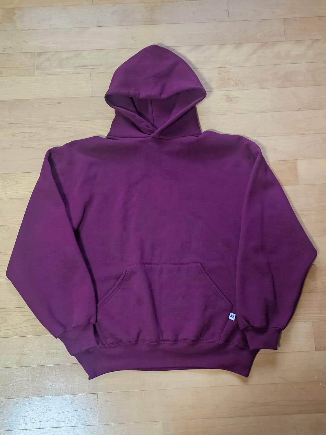 90s 빈티지 러셀 후드 버건디 L 상품이미지1