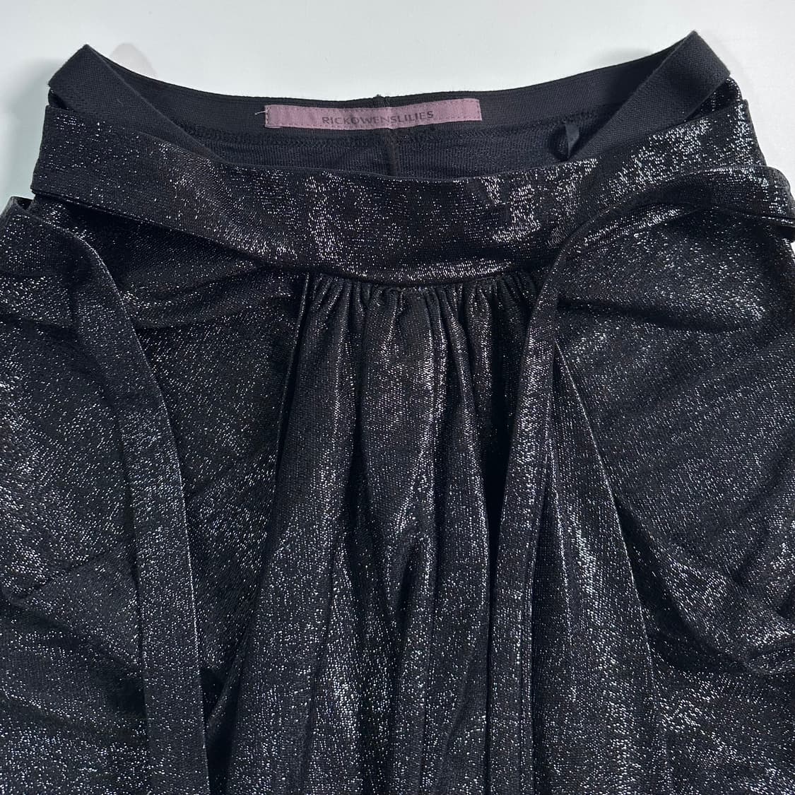 릭오웬스 릴리스 드레이프 글리터 스커트 상품이미지3