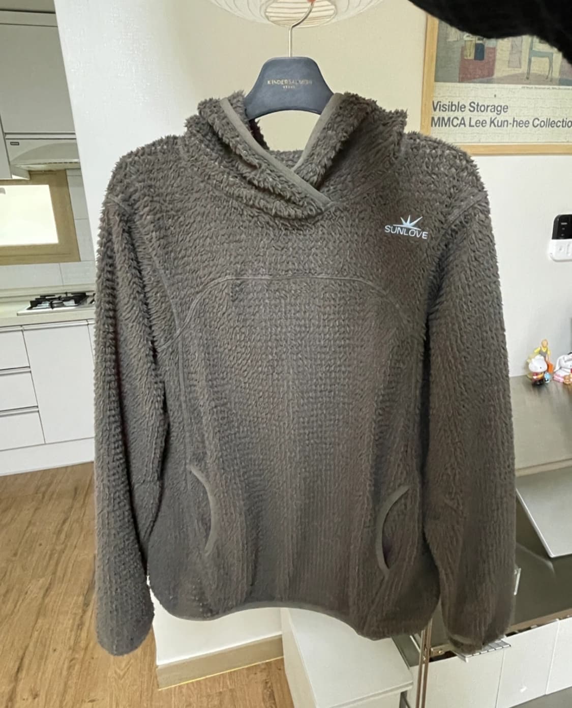 SUNLOVE 폴라텍 후드티 브라운 S 상품이미지2