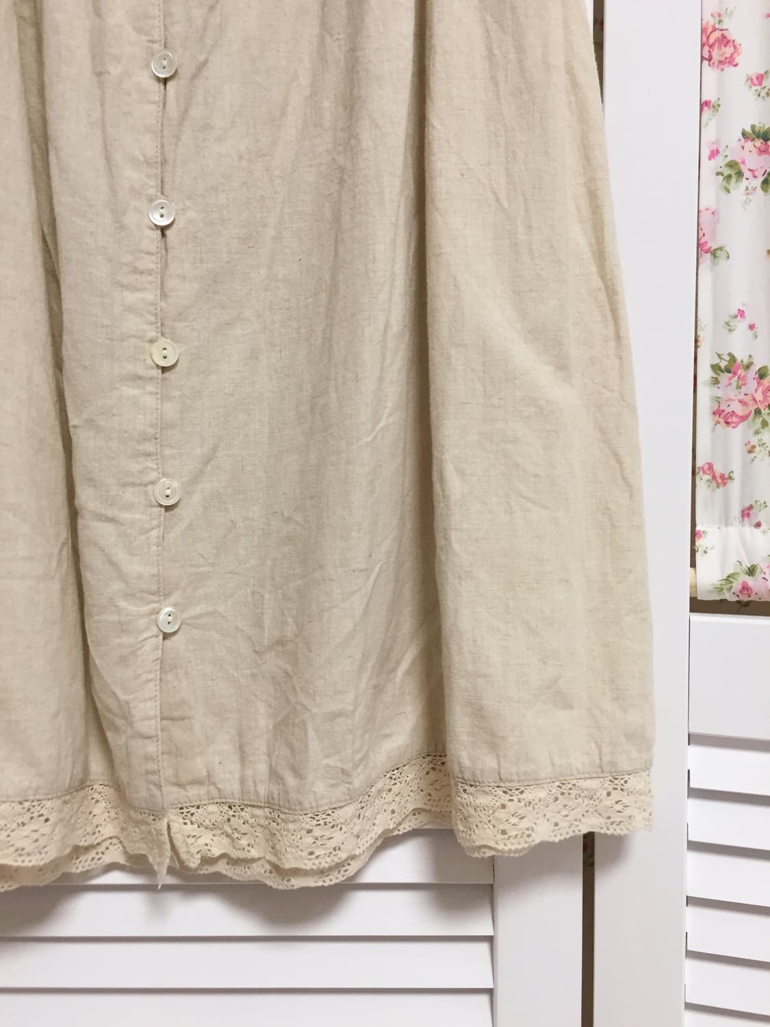 빈티지 크로셰 단추 스커트 상품이미지2