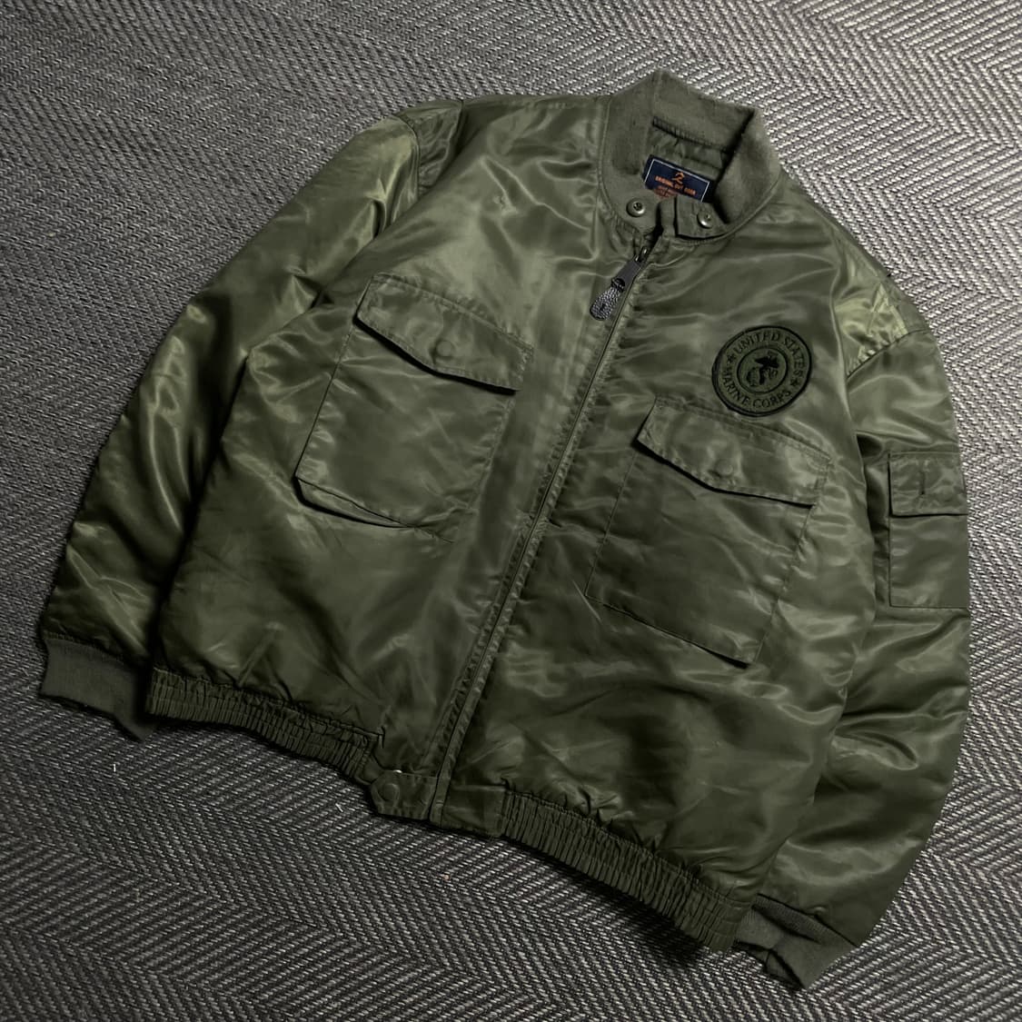 AHLENS U.S.A 펜타곤 밀리터리 항공 MA-1 자켓y 5811 상품이미지1