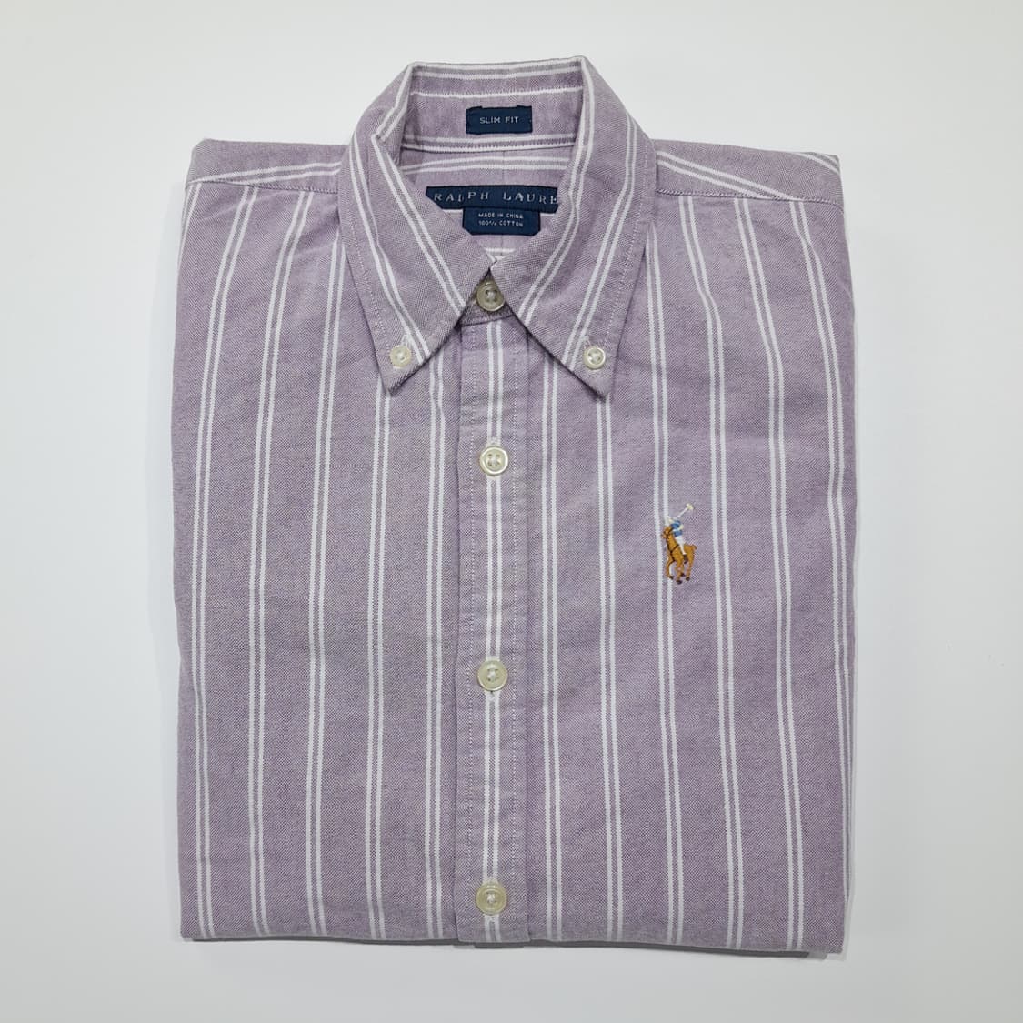 CK123 M 폴로 슬림핏 퍼플 스트라이프 셔츠 남방 상품이미지7