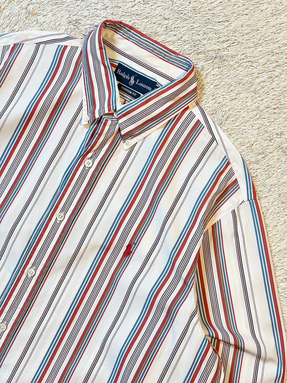 폴로 랄프로렌 커스텀핏 레드포니 스트라이프 셔츠 상품이미지2