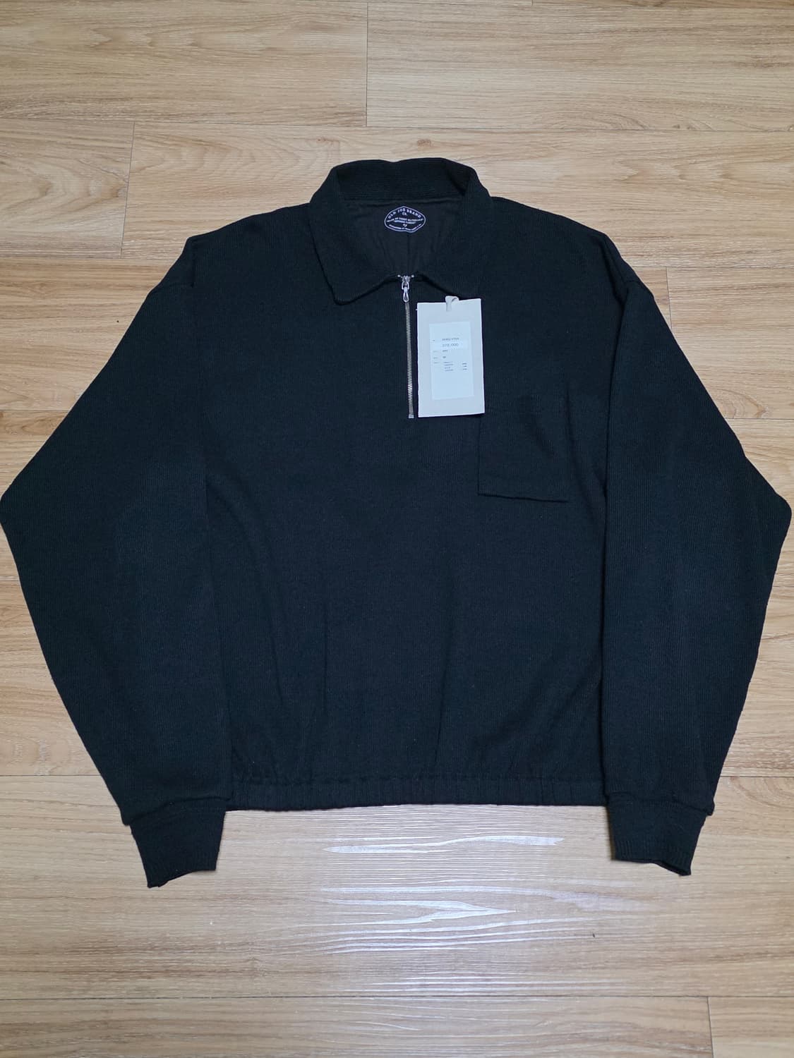 40size새제품 택포30만)25fw올드조 실크넵 쿼터집업 Onyx 상품이미지1