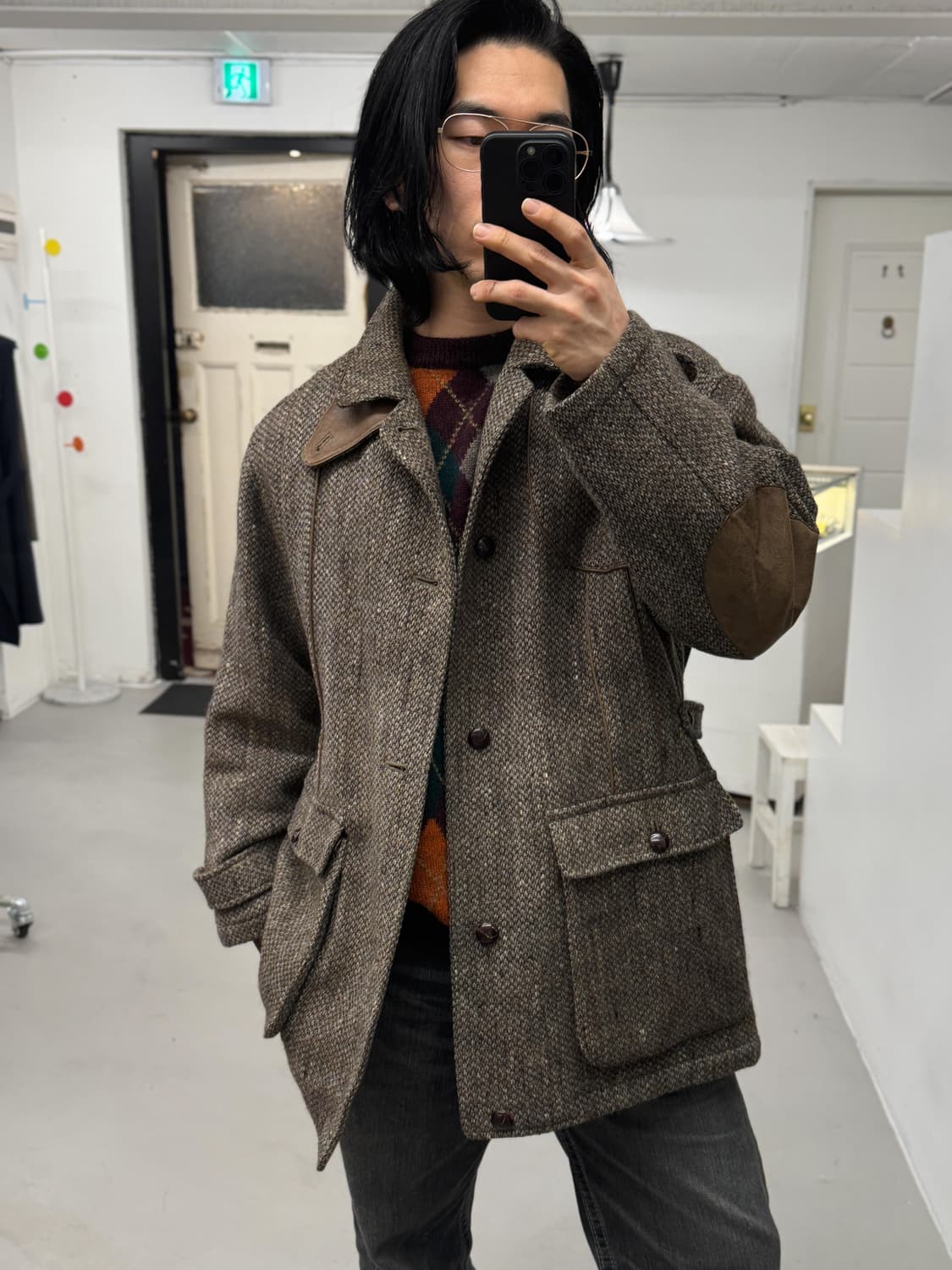 버버리 트위드 헌팅 자켓 상품이미지8