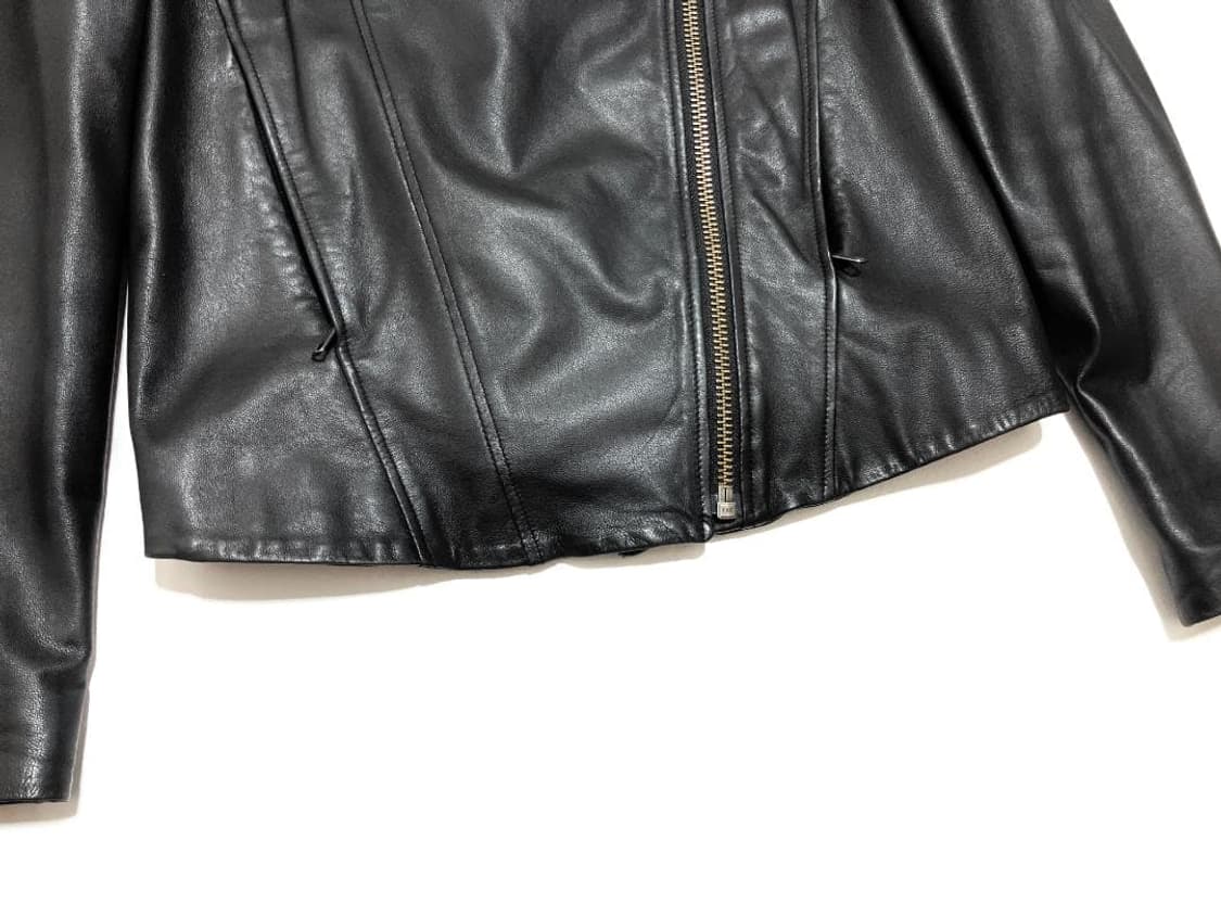 헬무트랭 램스킨 비대칭 라이더자켓 상품이미지4