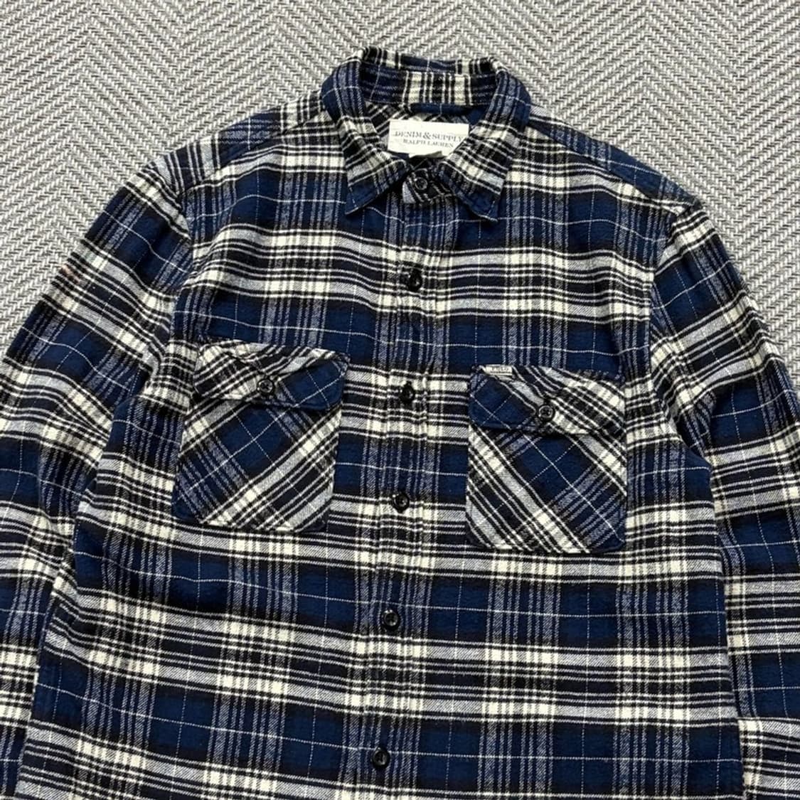 데님앤서플라이랄프로랜 체크 셔츠 v2737 상품이미지3