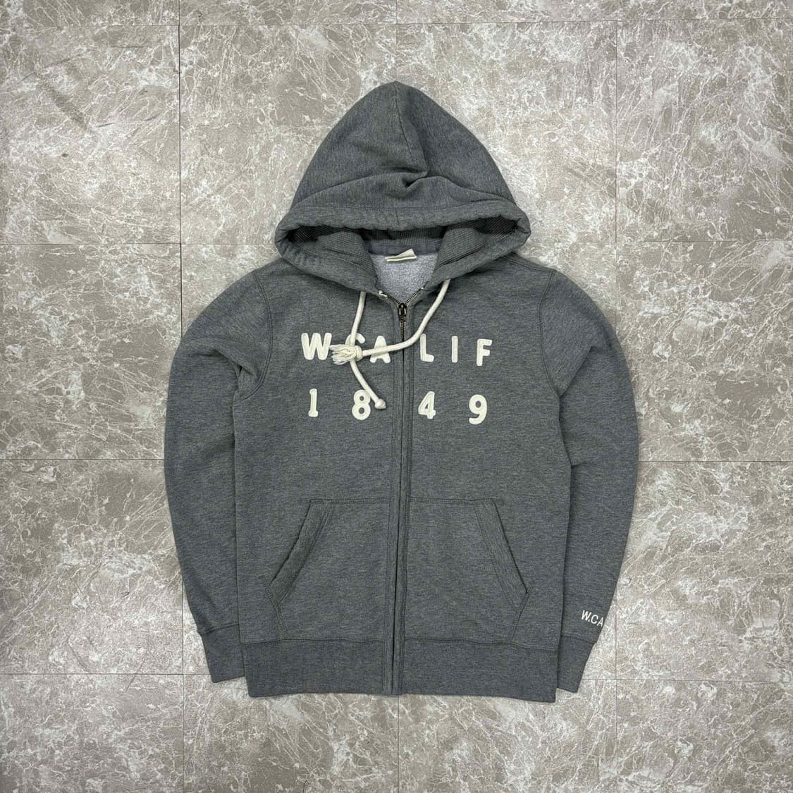 후아유 y2k 그레이 스웻 후드집업 희귀져지(M) 상품이미지2