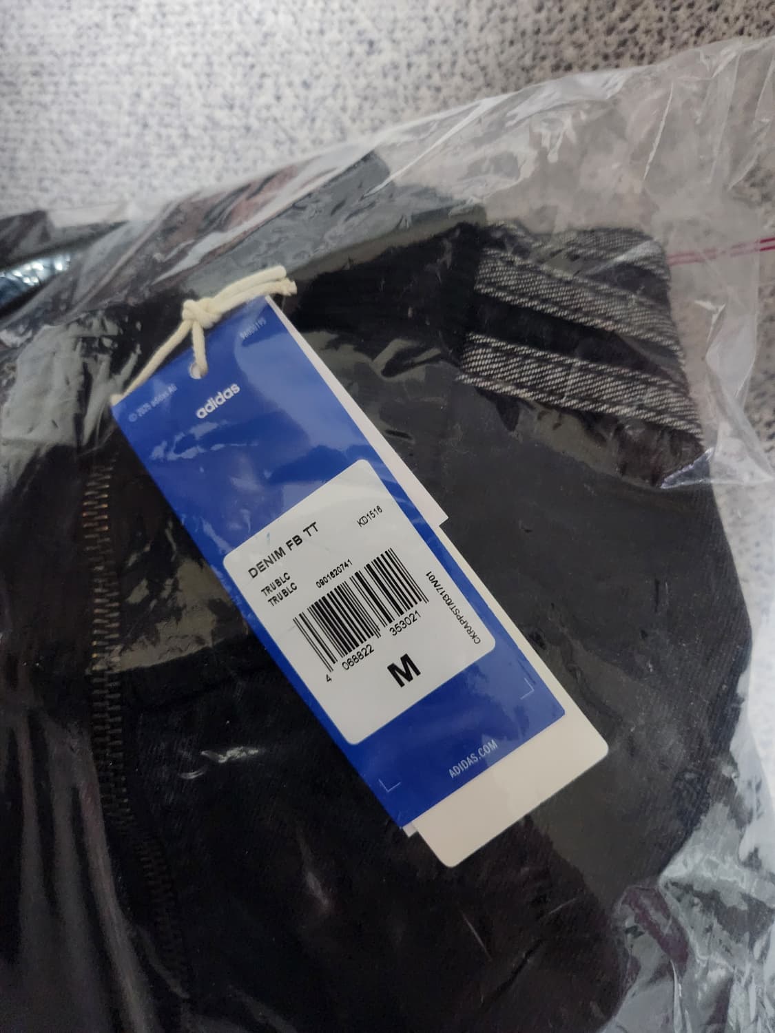 아디다스 아디컬러 데님 파이어버드 트랙탑 트루 블랙 데님 M사이즈 상품이미지3