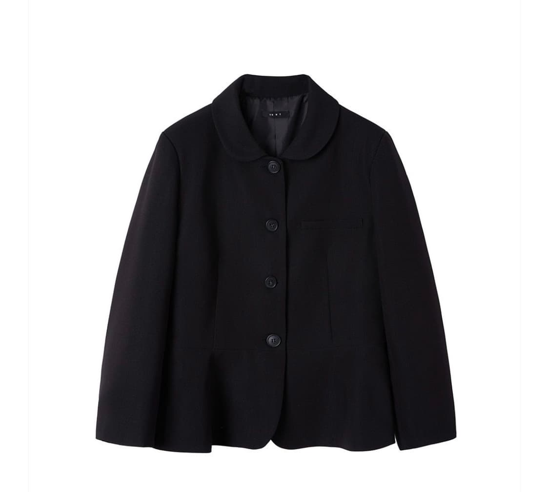 바니쉬먼트 자켓 Round collar flare jacket_black 상품이미지3