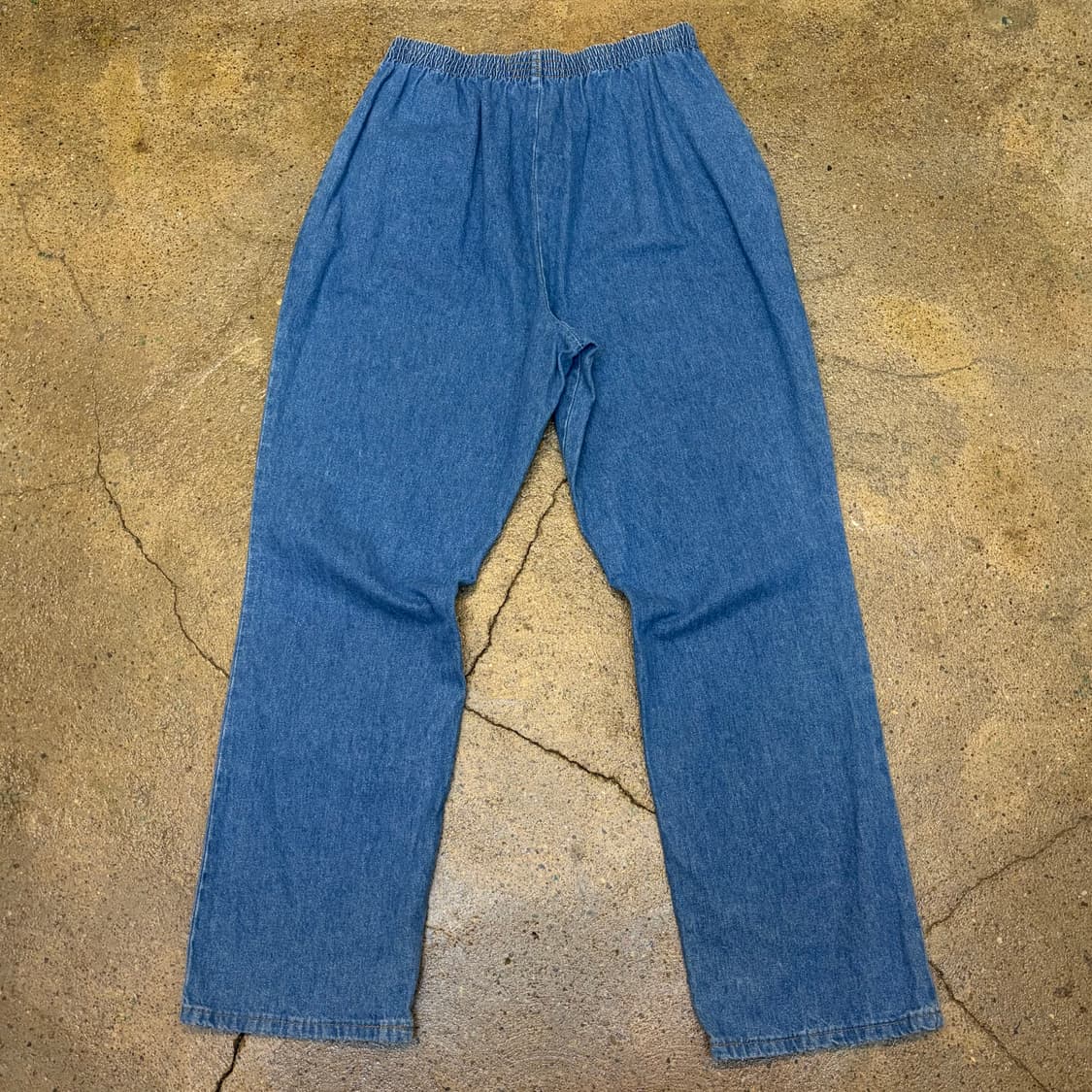 90s 미국 빈티지 허리밴드 고무줄 청바지 데님팬츠 상품이미지7