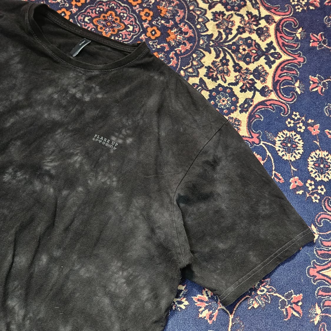 플레어업(Flareup) 워시드 백 레터링 루즈핏 반팔티 2 상품이미지5