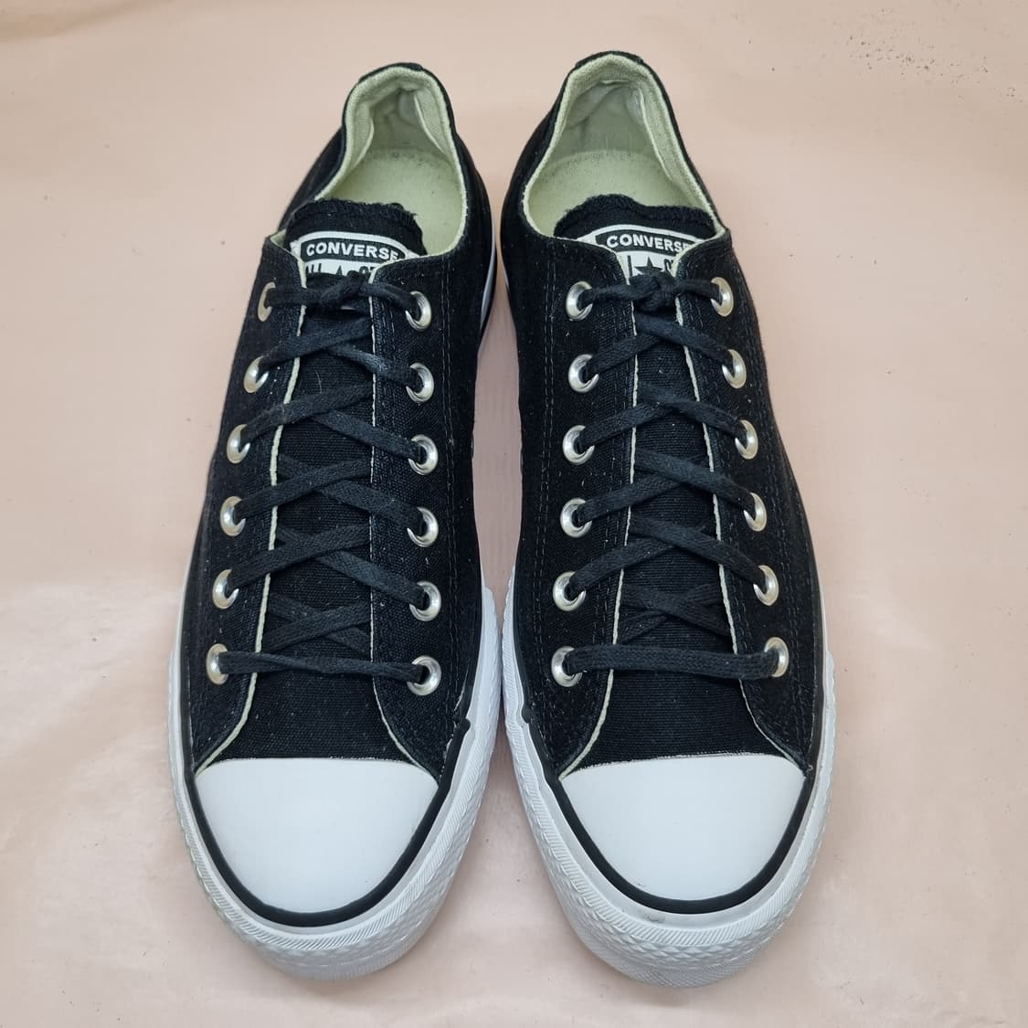 컨버스 척테일러 로우 블랙 스니커즈 255 상품이미지2