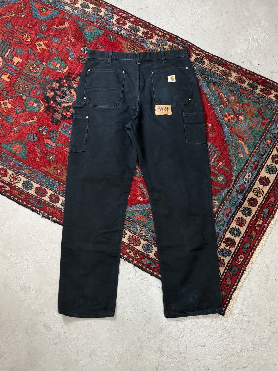 OG USA Made 칼하트 B01 더블니 블랙 칼하트 썩블니 좀비 상품이미지4