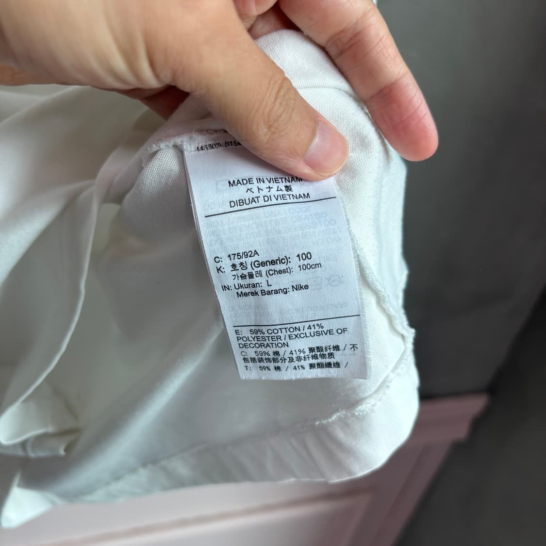 나이키 드라이핏 인터네셔널 반팔 화이트  상품이미지3