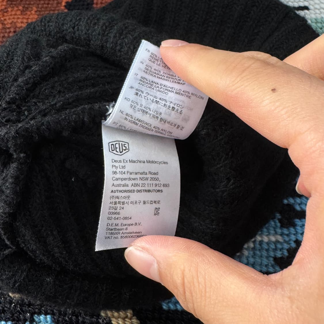 Deus Ex Machina 데우스 비니 (블랙) 상품이미지4