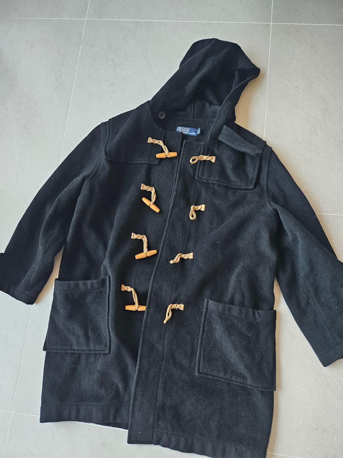 폴로 랄프로렌 후드 코트 블랙 상품이미지1