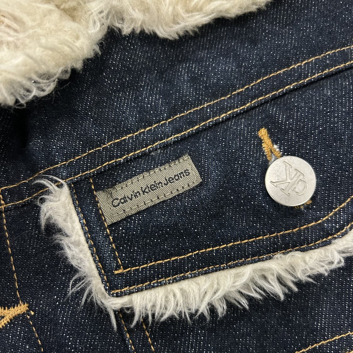 캘빈클라인 데님 쉐르파 자켓 L 상품이미지3