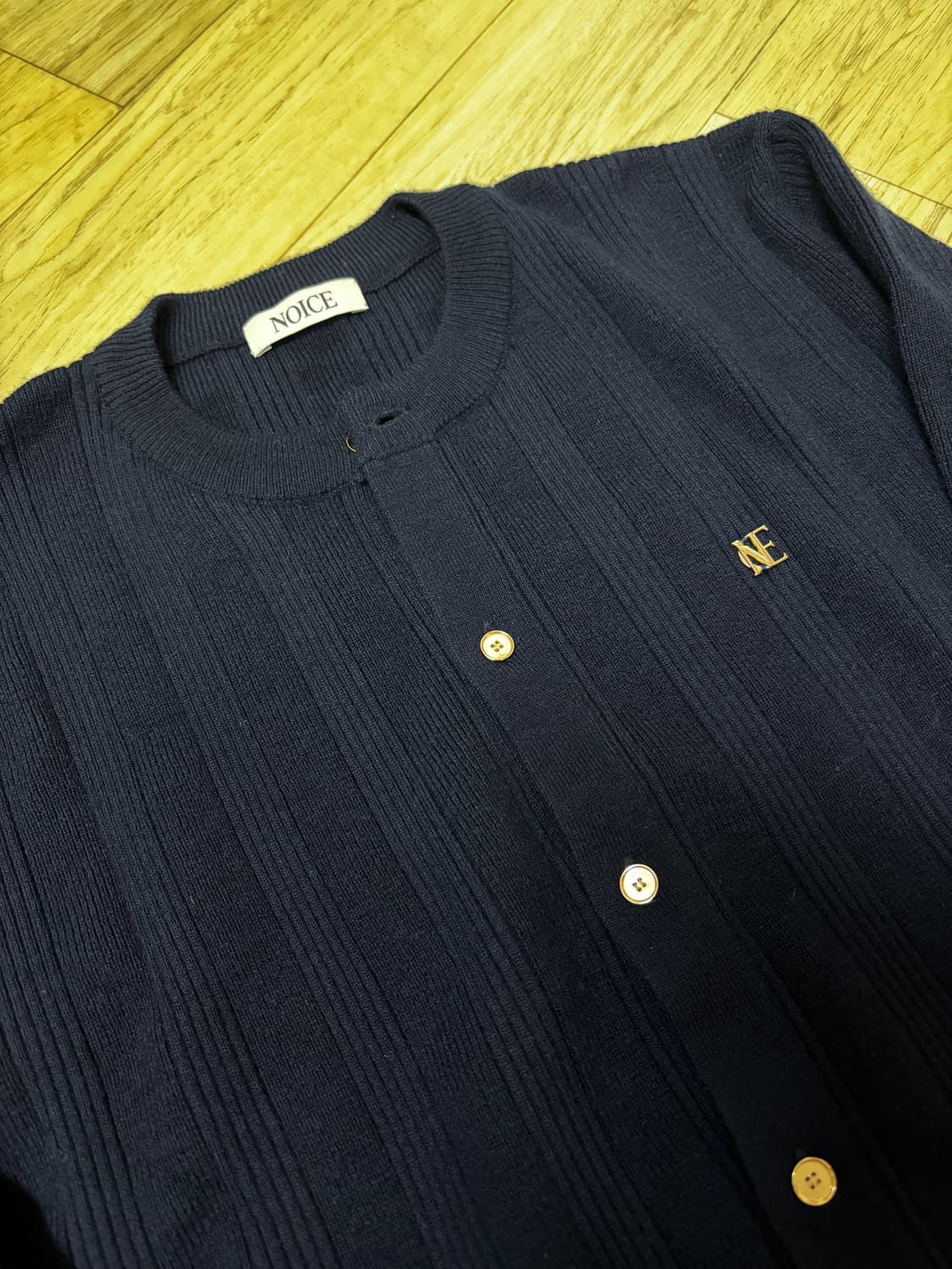 노이스 리브드 가디건 상품이미지2