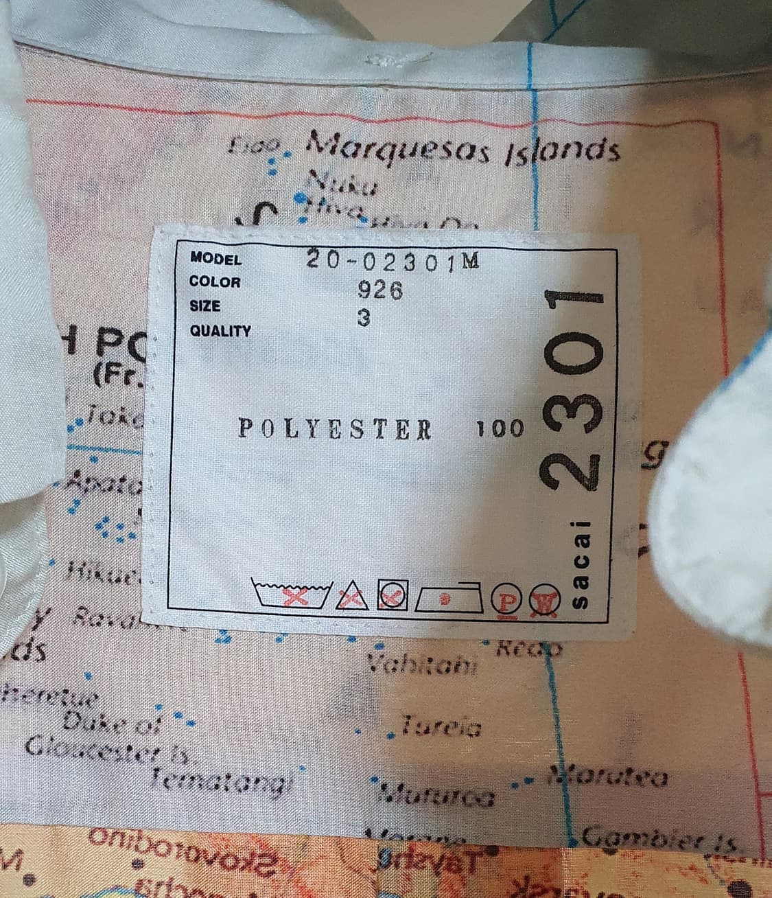 사카이 월드맵 드로우 코드 셔츠 3 커트코베인  상품이미지7