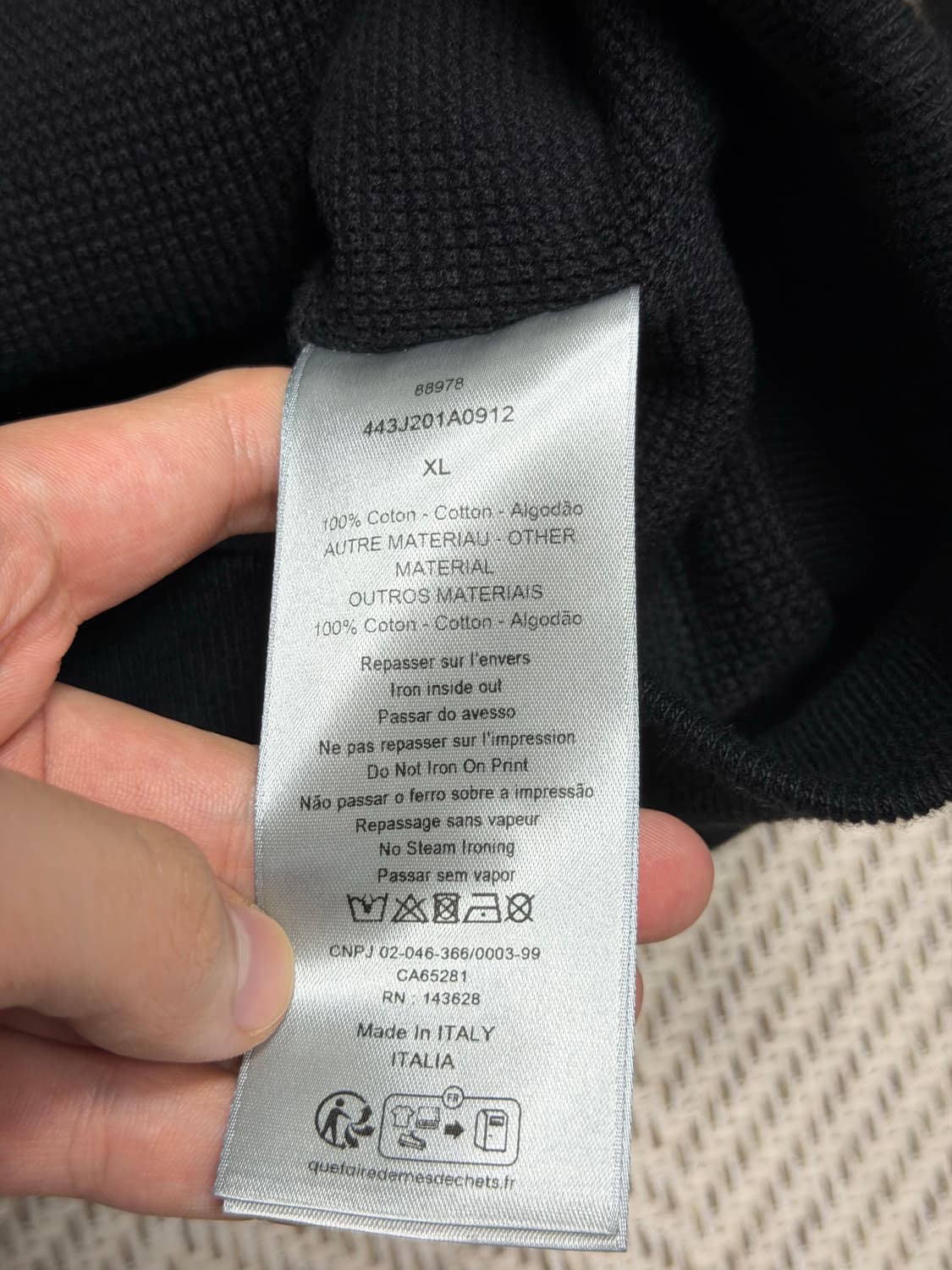 디올 꾸뛰르 헤비웨이트 후드집업 XL 상품이미지2