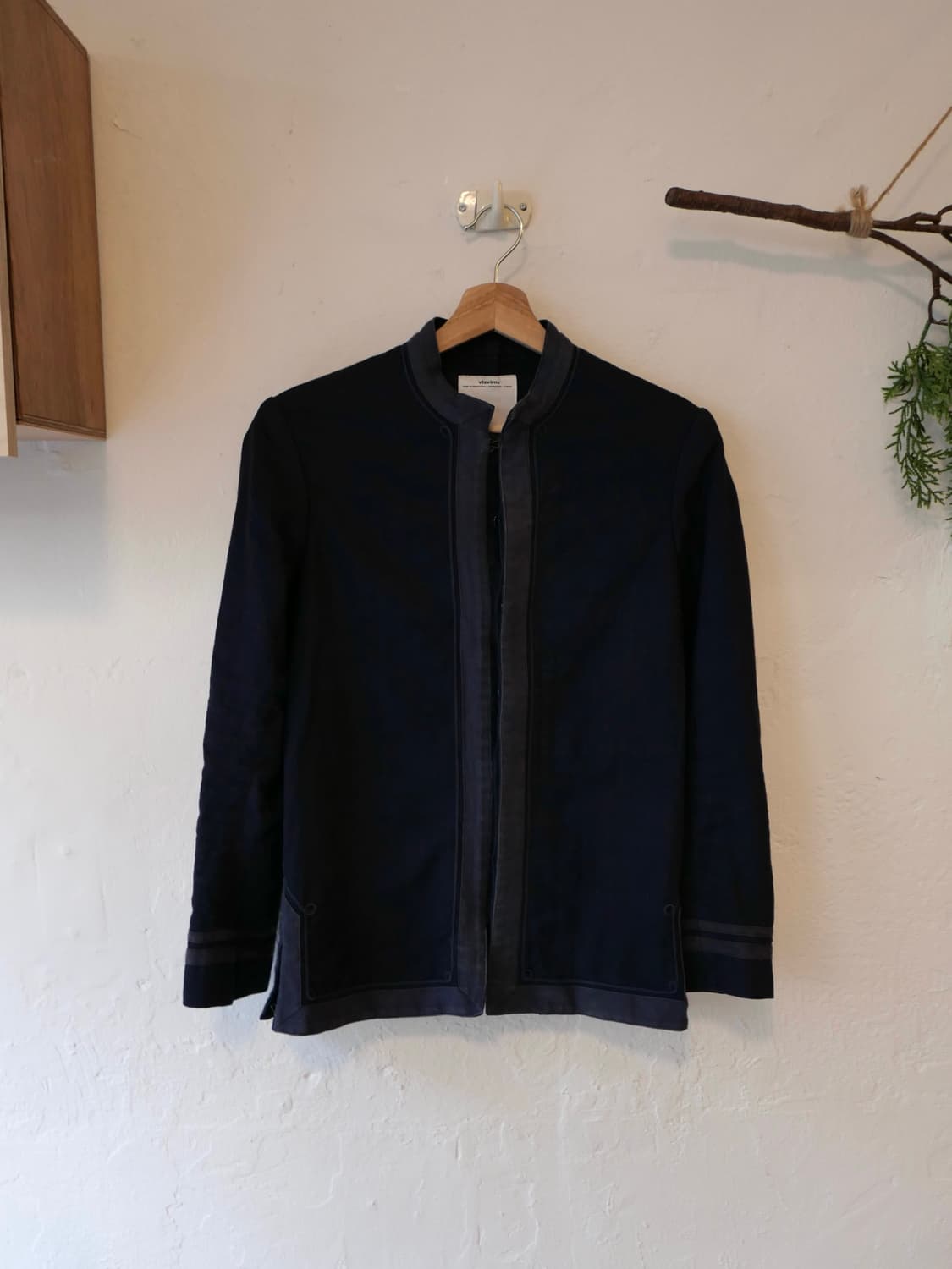 비즈빔 만다린 칼라 코튼 자켓 상품이미지1