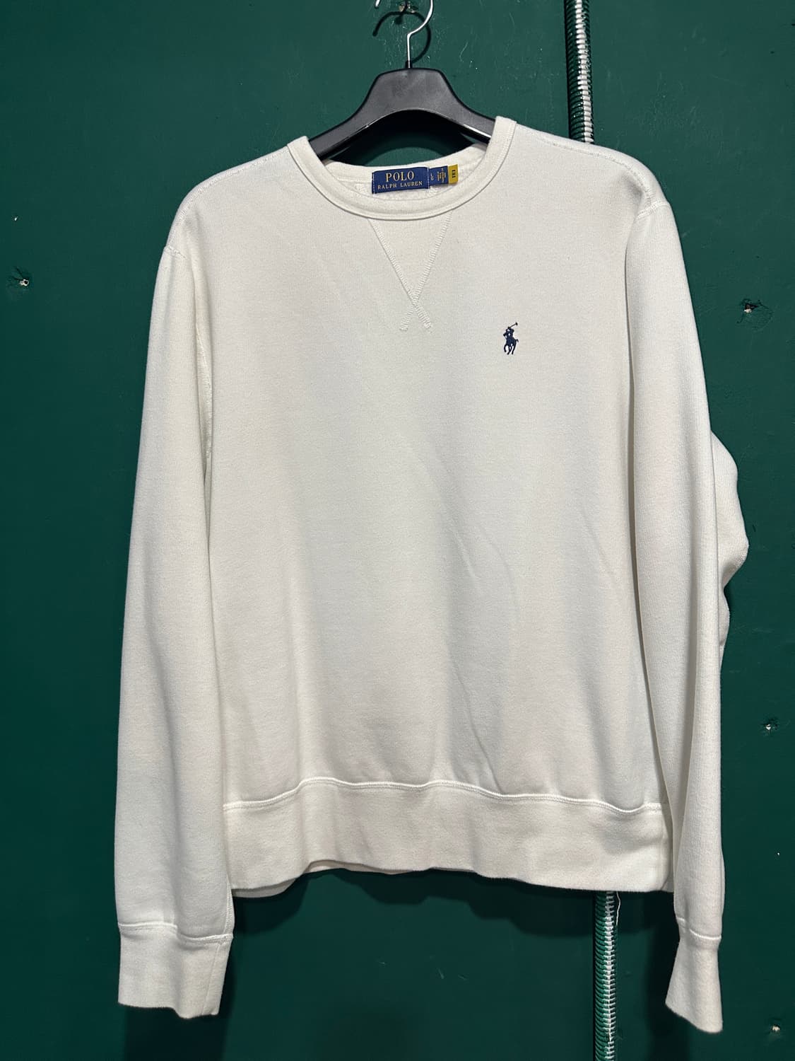 폴로 맨투맨 화이트 100사이즈  상품이미지1