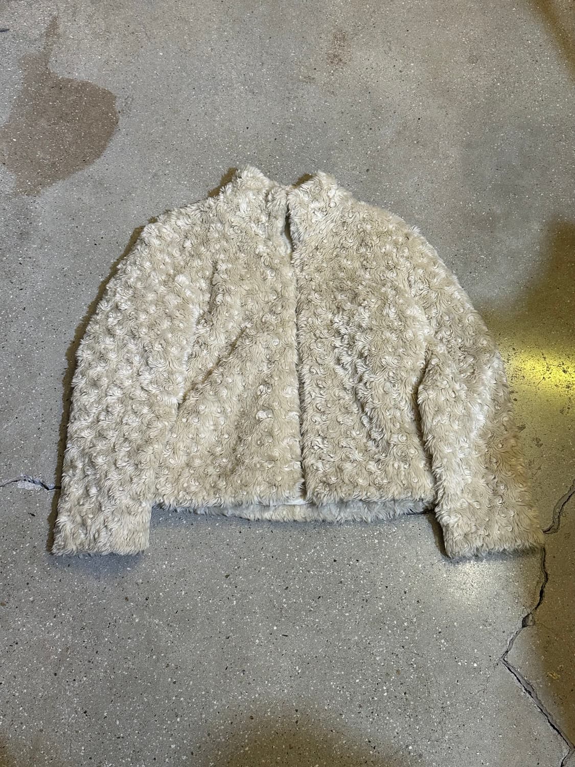 VINTAGE 빈티지 아이보리 에코퍼자켓 상품이미지4