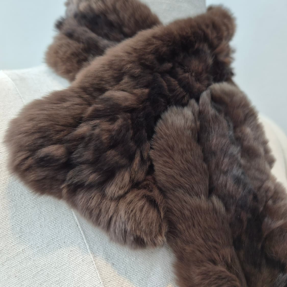 브라운믹스 리얼 렉스퍼 플라워 고리 머플러 상품이미지3