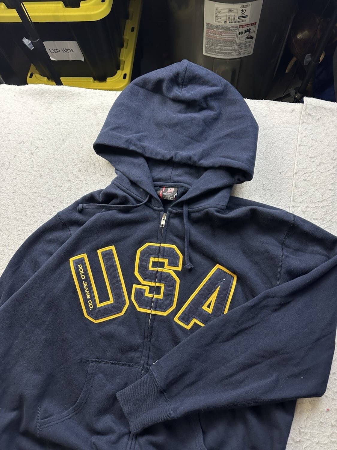 90s 폴로 랄프 로렌 USA 후드집업 L 상품이미지2
