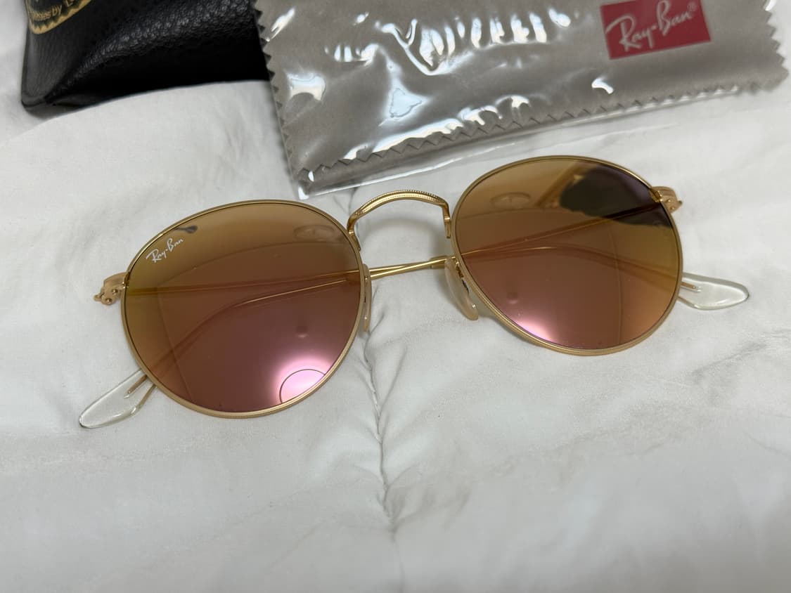 레이밴 RB3447 핑크미러 Round Metal 선글라스 상품이미지2