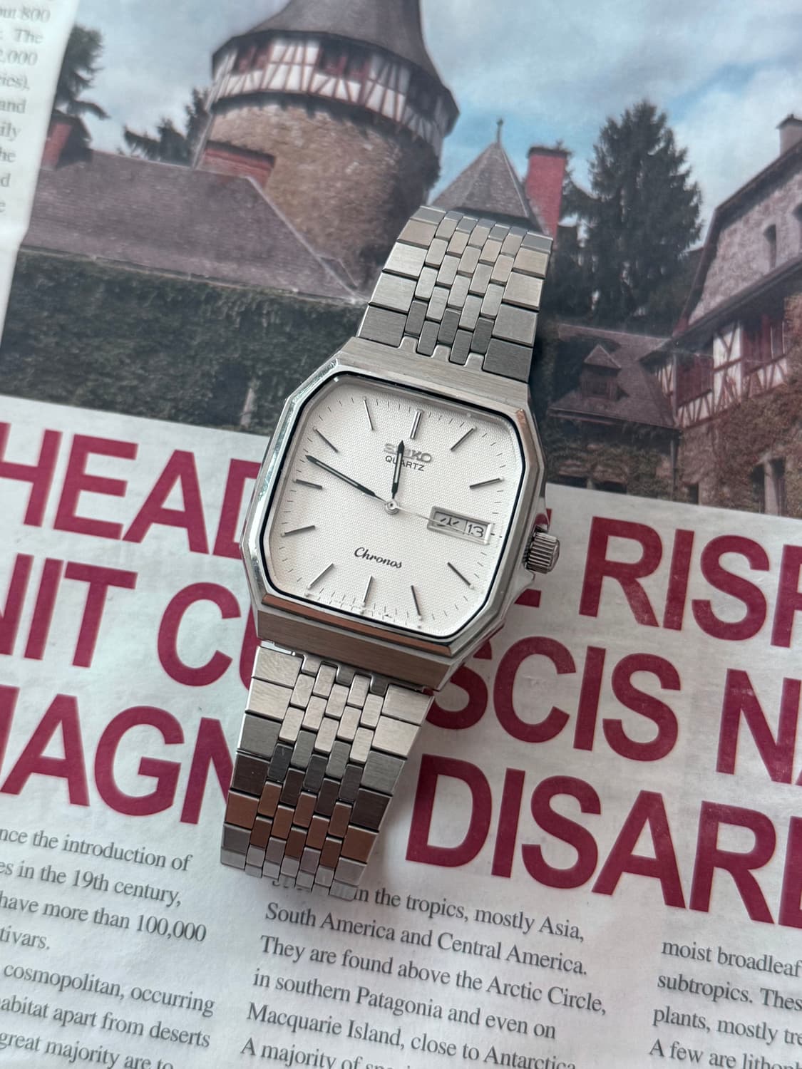 Seiko 세이코 Chronos Square Quartz Day-Date 상품이미지2