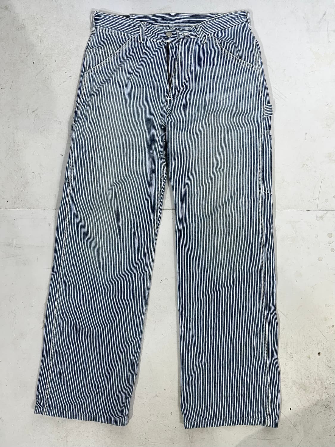 칼하트 블루 히코리 카펜터 와이드 워크 팬츠 30 상품이미지4