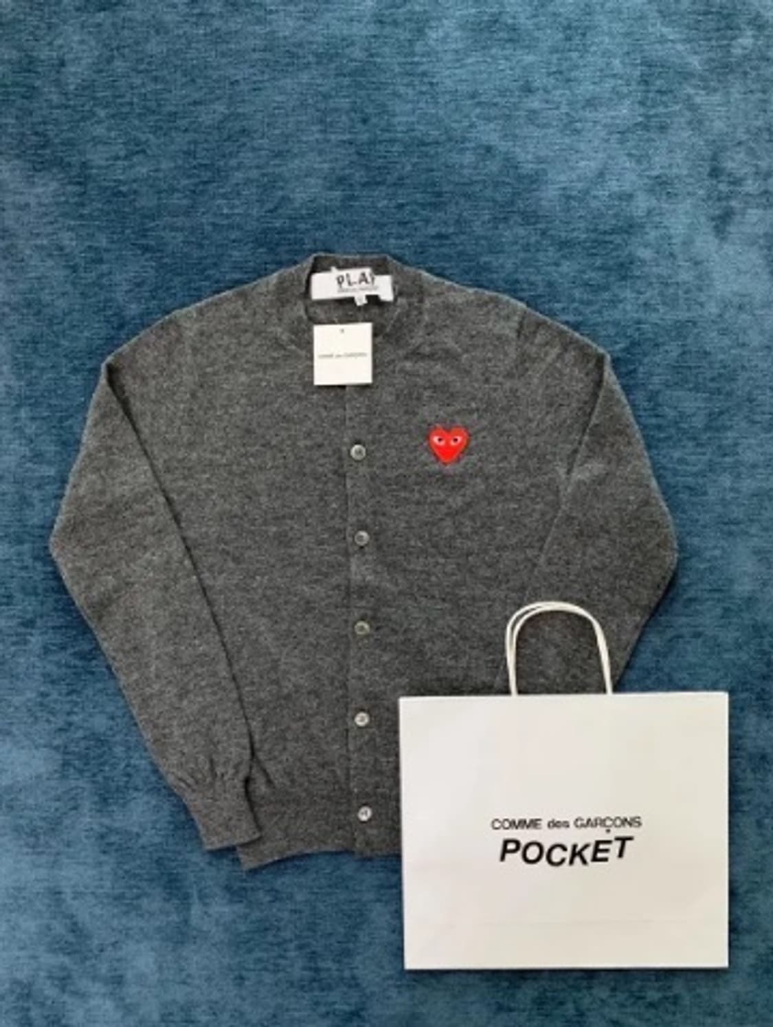 🔥[새상품/정품]🔥 꼼데가르송 울 라운드 가디건 상품이미지3