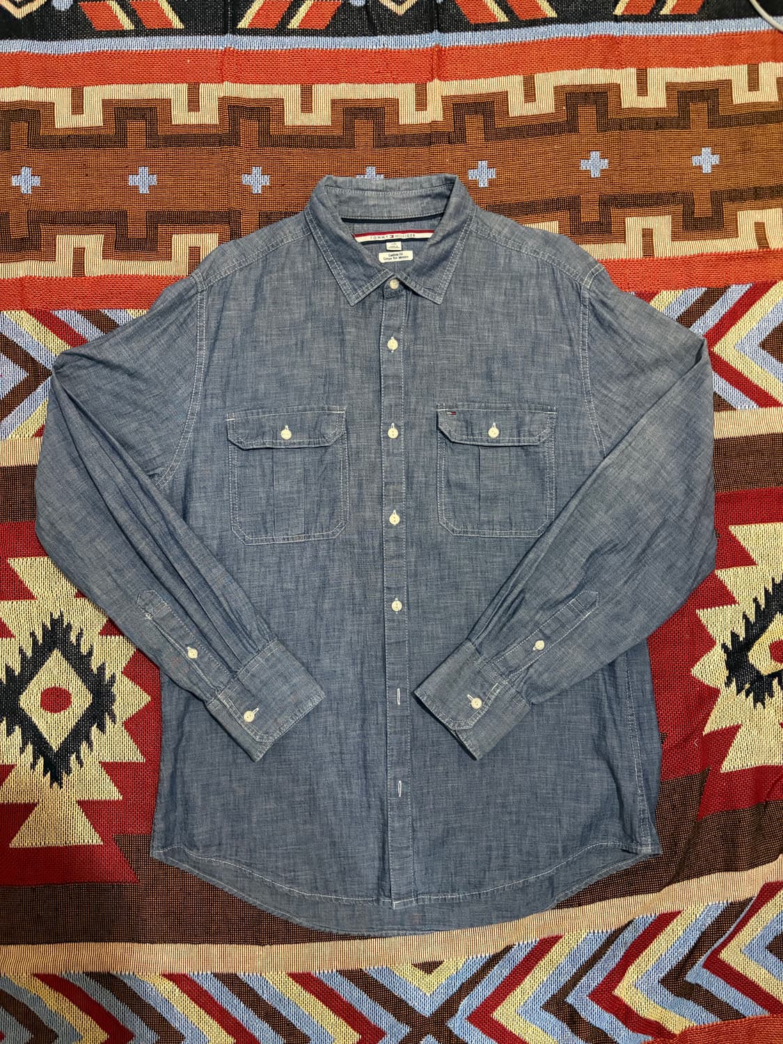 L) 타미힐피거 샴브레이 셔츠 상품이미지1