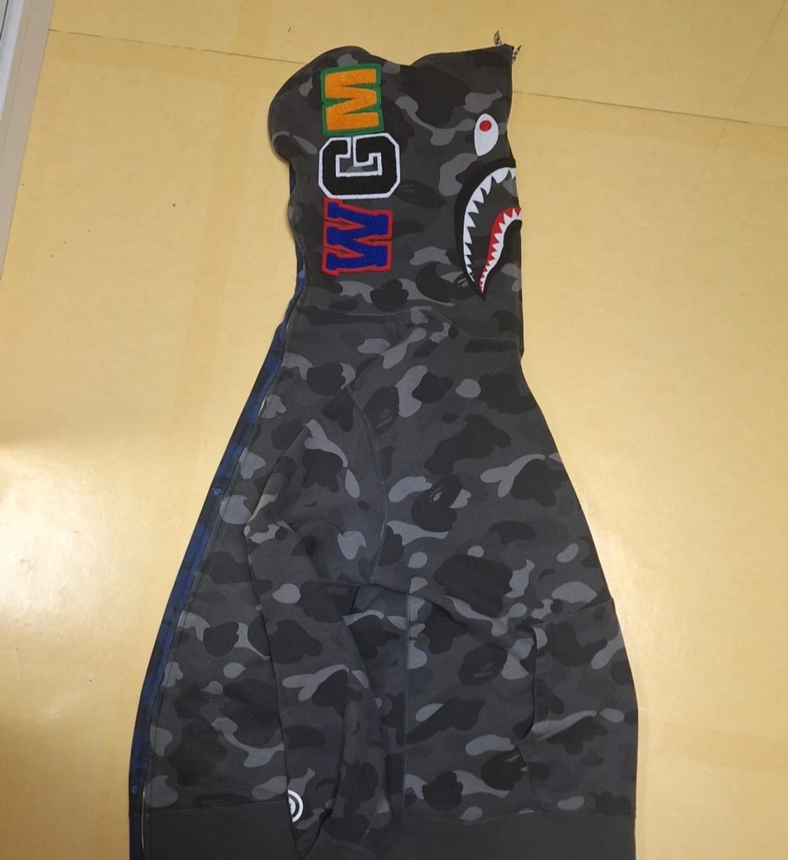 베이프 샤크후드 아수라 흑청 상품이미지1