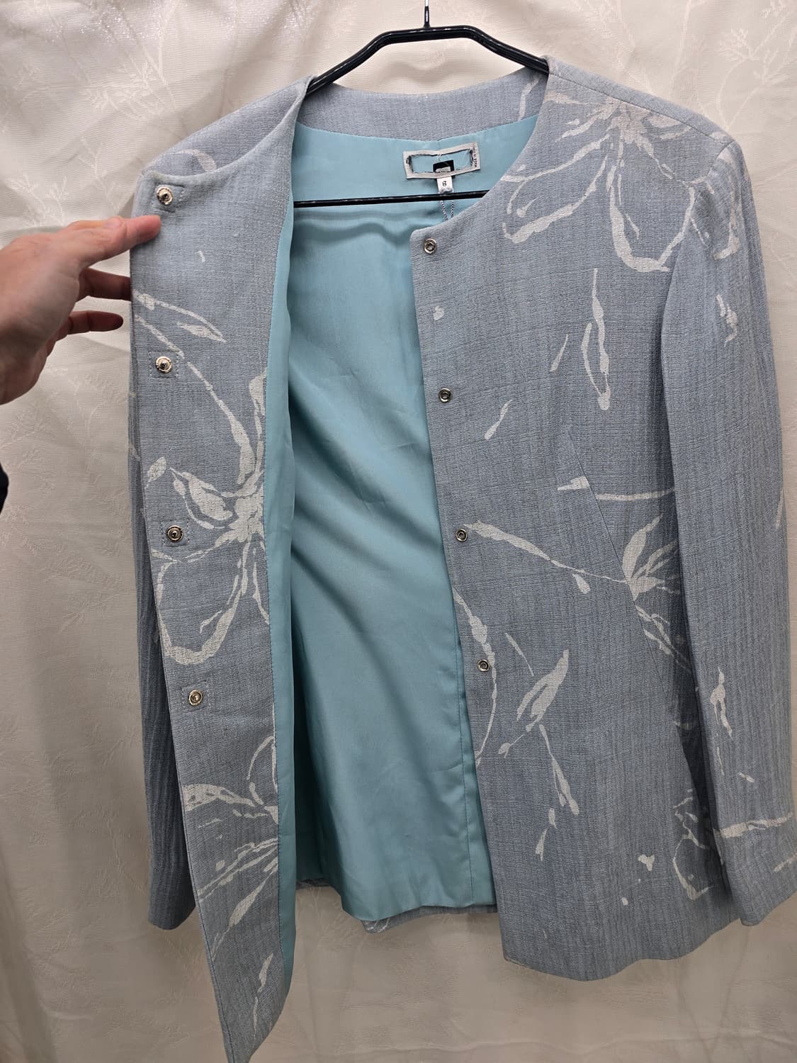 빈티지 조르지오 아르마니 하늘색 자켓 6사이즈  상품이미지8