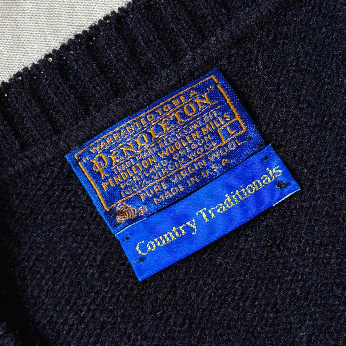 70s USA 펜들턴 페어아일 울 니트 베스트( L / 102) 상품이미지3