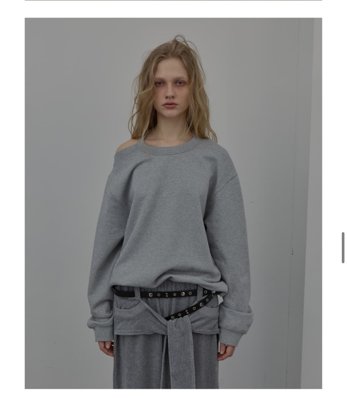 lcdc HALTERNECK SWEATSHIRT MELANGE GREY 상품이미지1