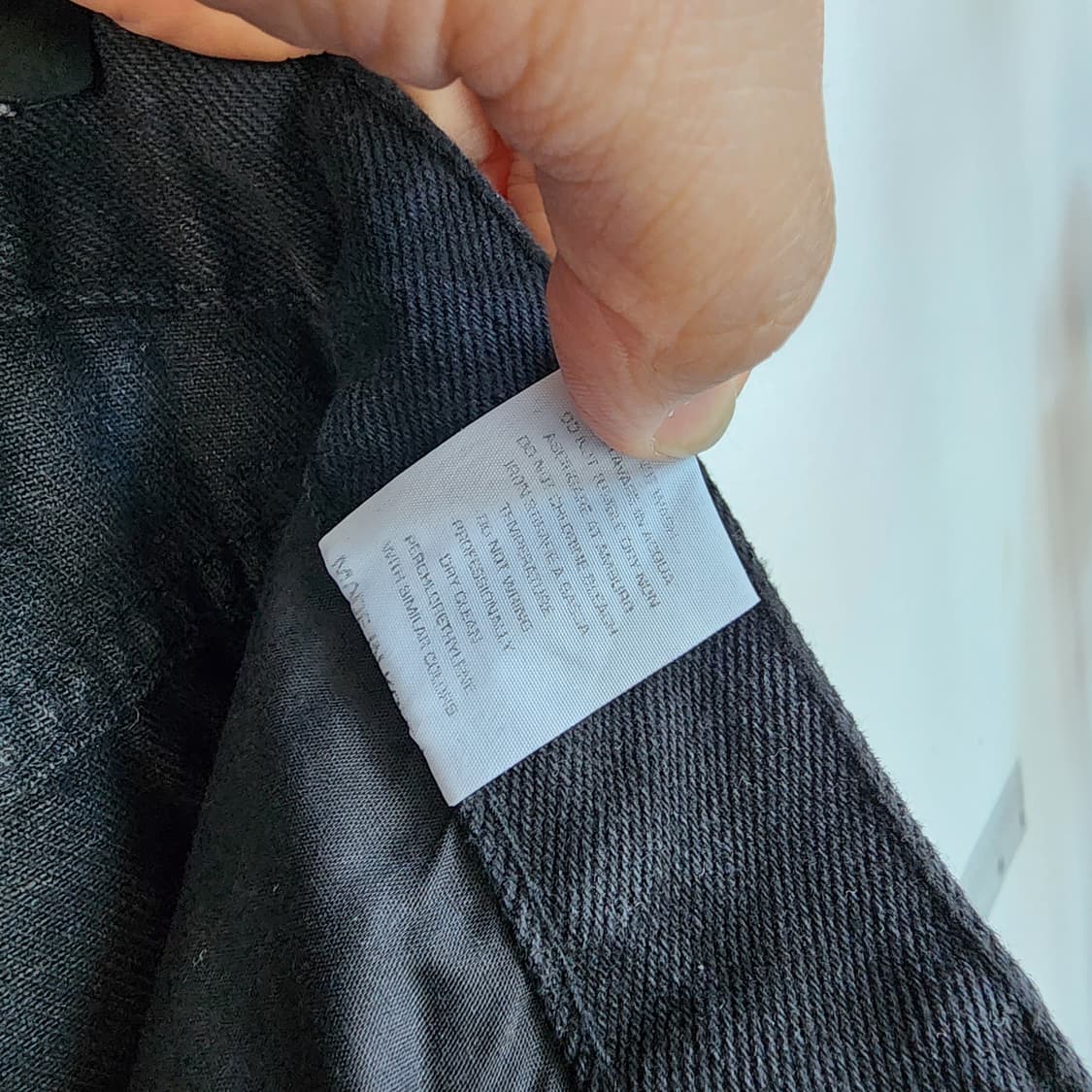 Outfit 블랙 데님 와이드 팬츠 상품이미지8