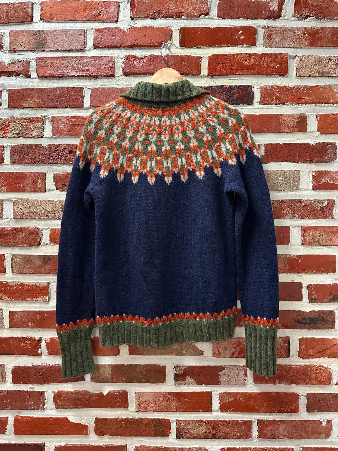 (OS)이스트보이 노르딕 울 니트 집업 상품이미지4