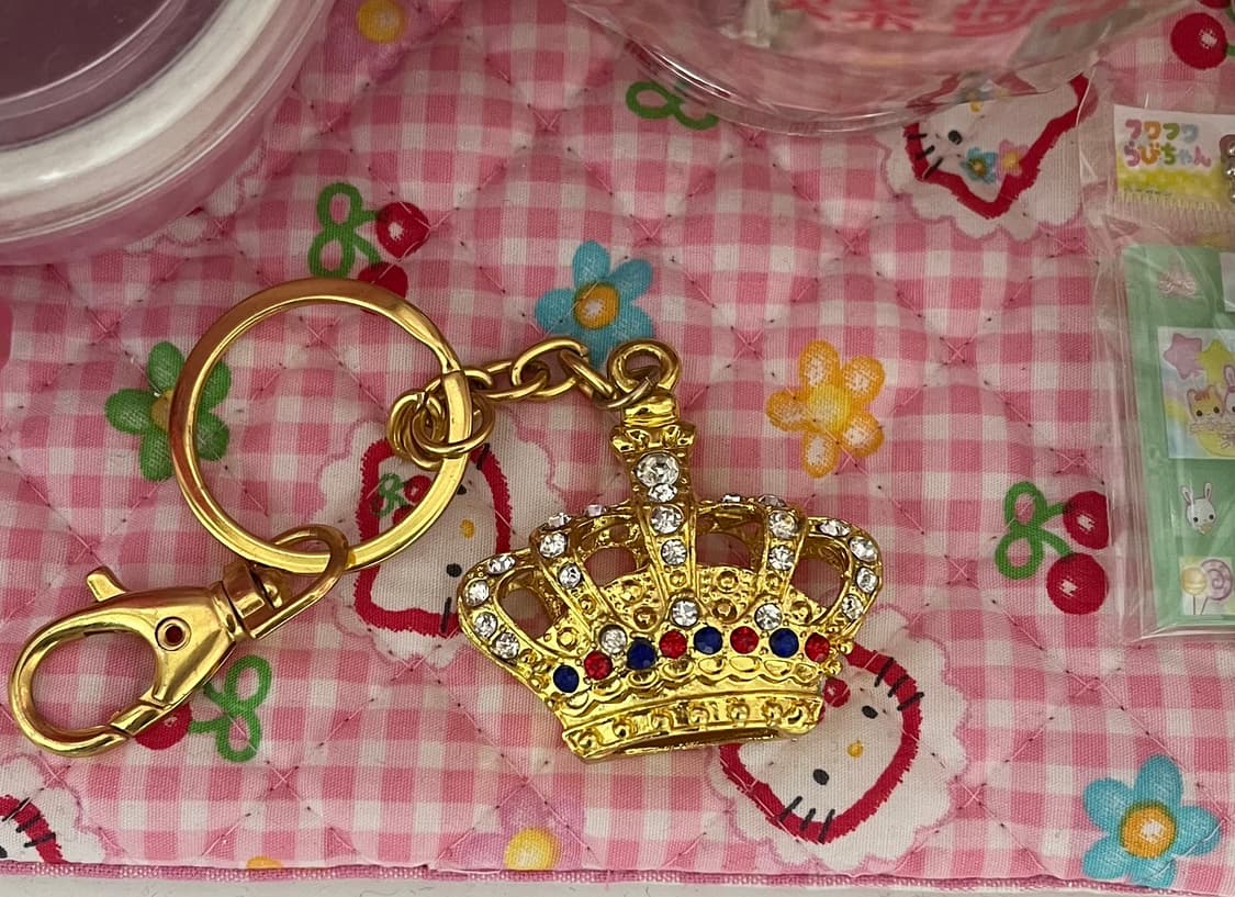 영국 왕관 크라운 빈티지 키링 스트랩 키체인 엔틱 고전 상품이미지1