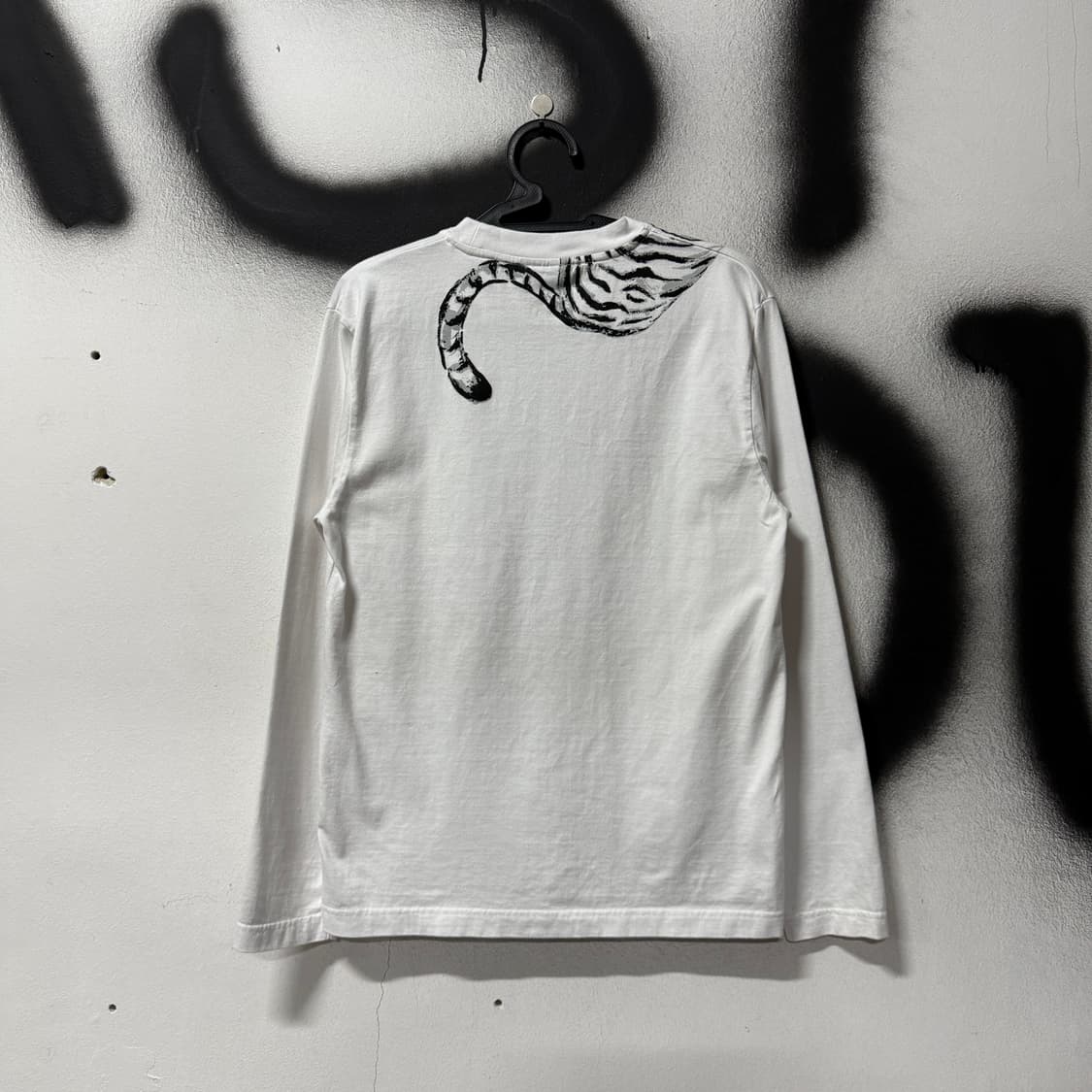 VTG 빈티지 재패니즈 오리엔탈 호랑이 프린팅 롱 슬리브 티셔츠 상품이미지2